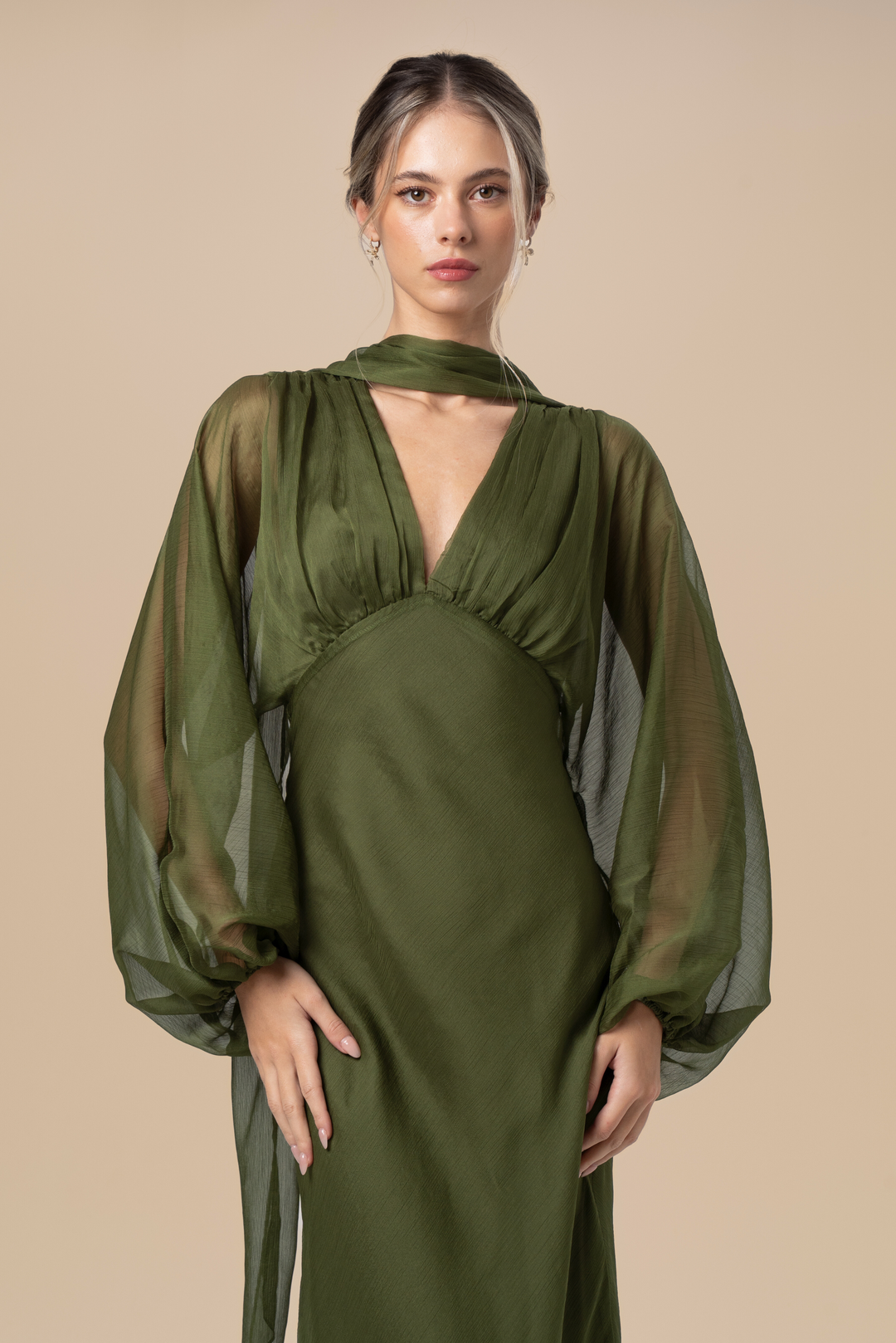 the sabine dress in silk chiffon The Sabine Dress in Silk Chiffon