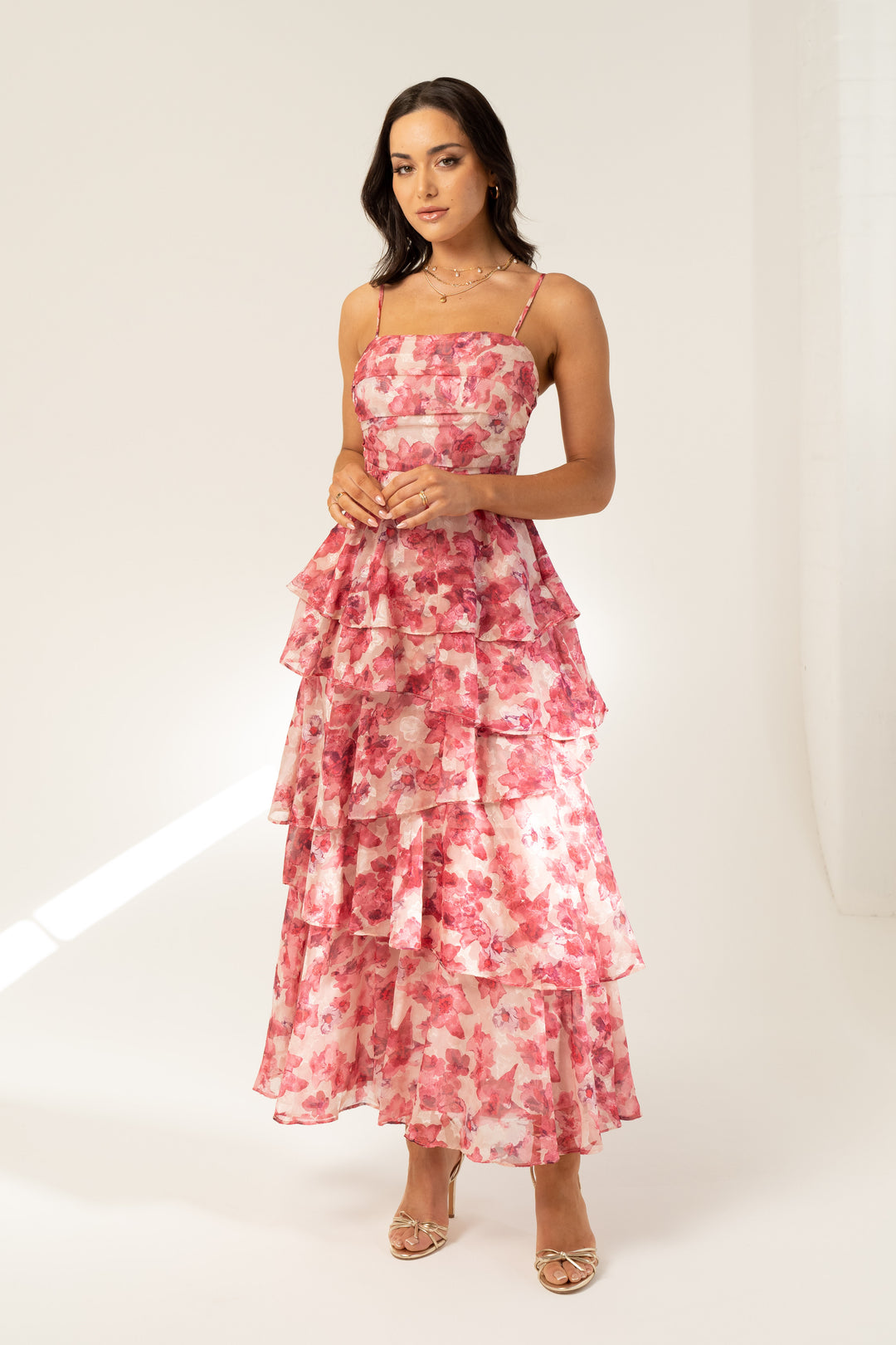 all about may dress pink Edgy Gown