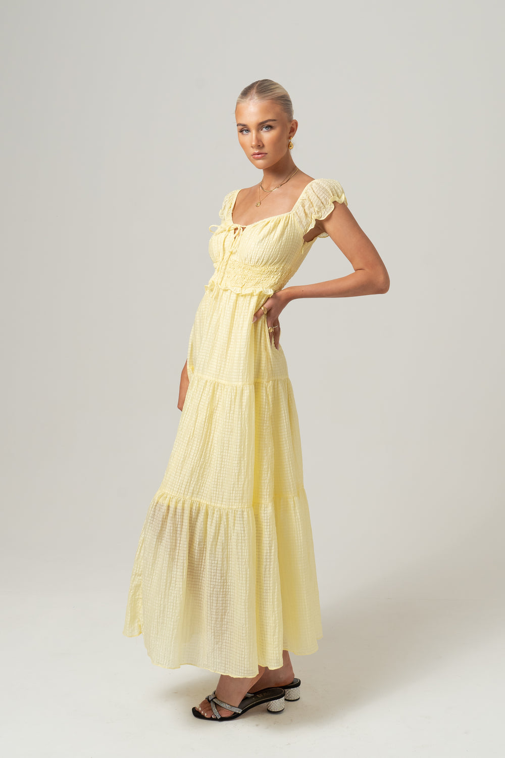 Renee Yellow Flowy Maxi Dress All About May Renee Yellow Flowy Maxi Dress All About May