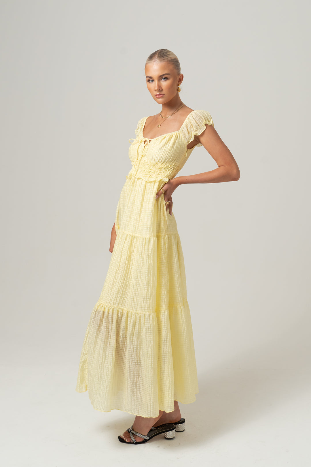Renee Yellow Flowy Maxi Dress All About May Renee Yellow Flowy Maxi Dress All About May